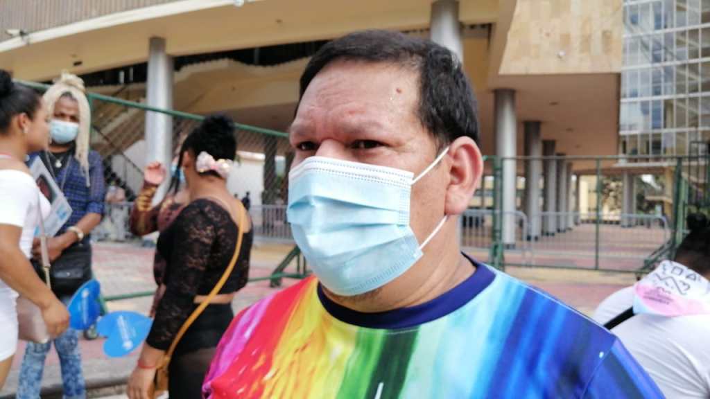 El activista de Asociación Arcoíris, Donny Reyes.