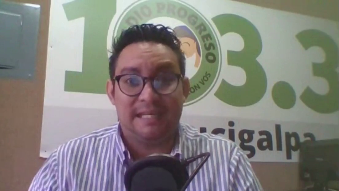 El periodista de Radio Progreso, Héctor Maradiaga.