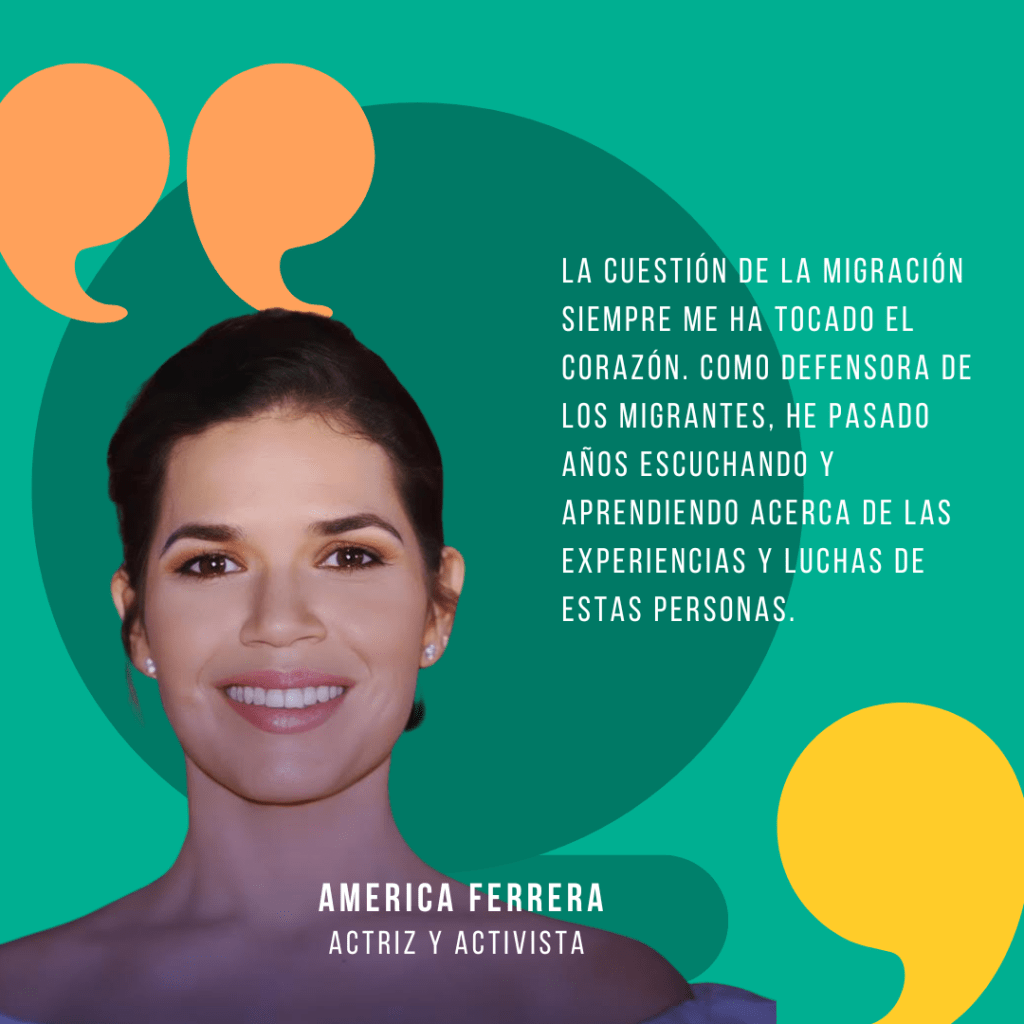America Ferrera, actriz y activista. Nueva embajadora mundial de la OIM.