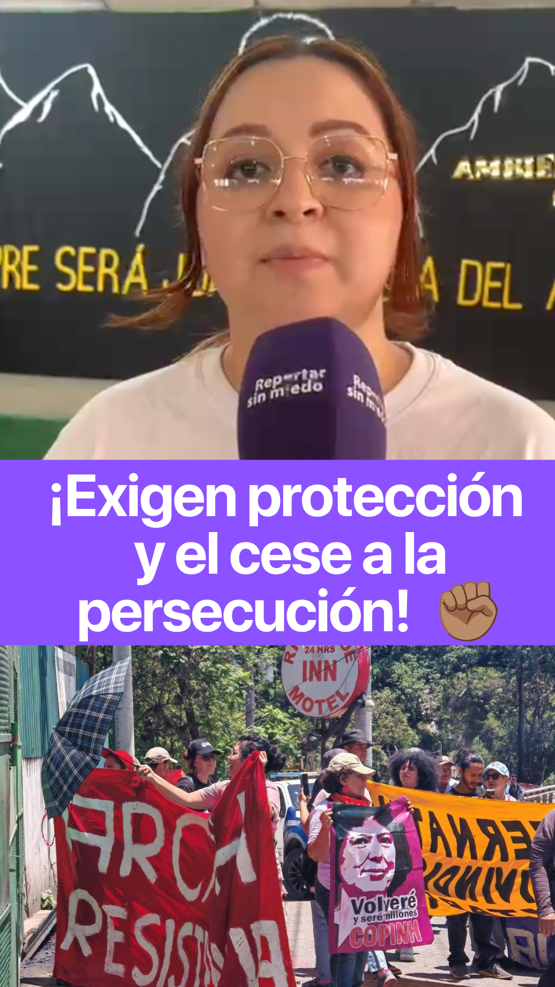 ¡Exigen protección y el cese a la persecución! ⚖️🛡️