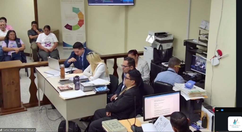 Sala de lo Penal del Palacio de Justicia de Siguatepeque, Comayagua, Honduras, durante la audiencia del 4 de septiembre de 2026 en el caso Keyla Martínez.